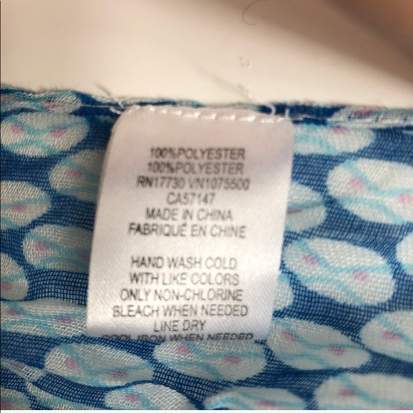 Blue Print Spring Infinity Scarf - Picture 4 of 4